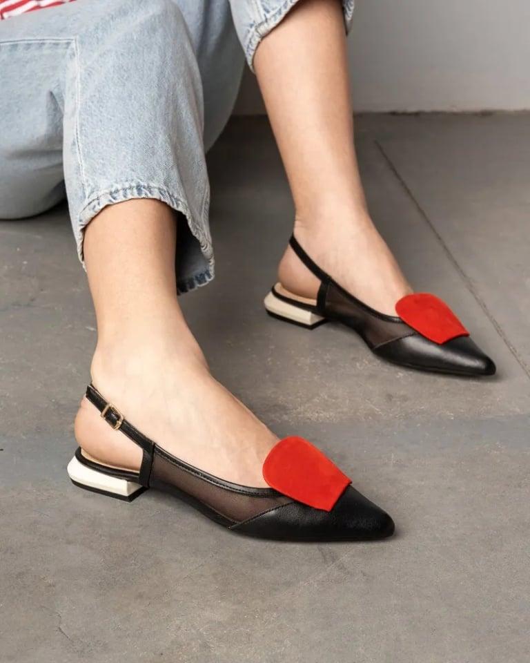 Invento Ženske kožne sandale 741 216 PAR10, Crne