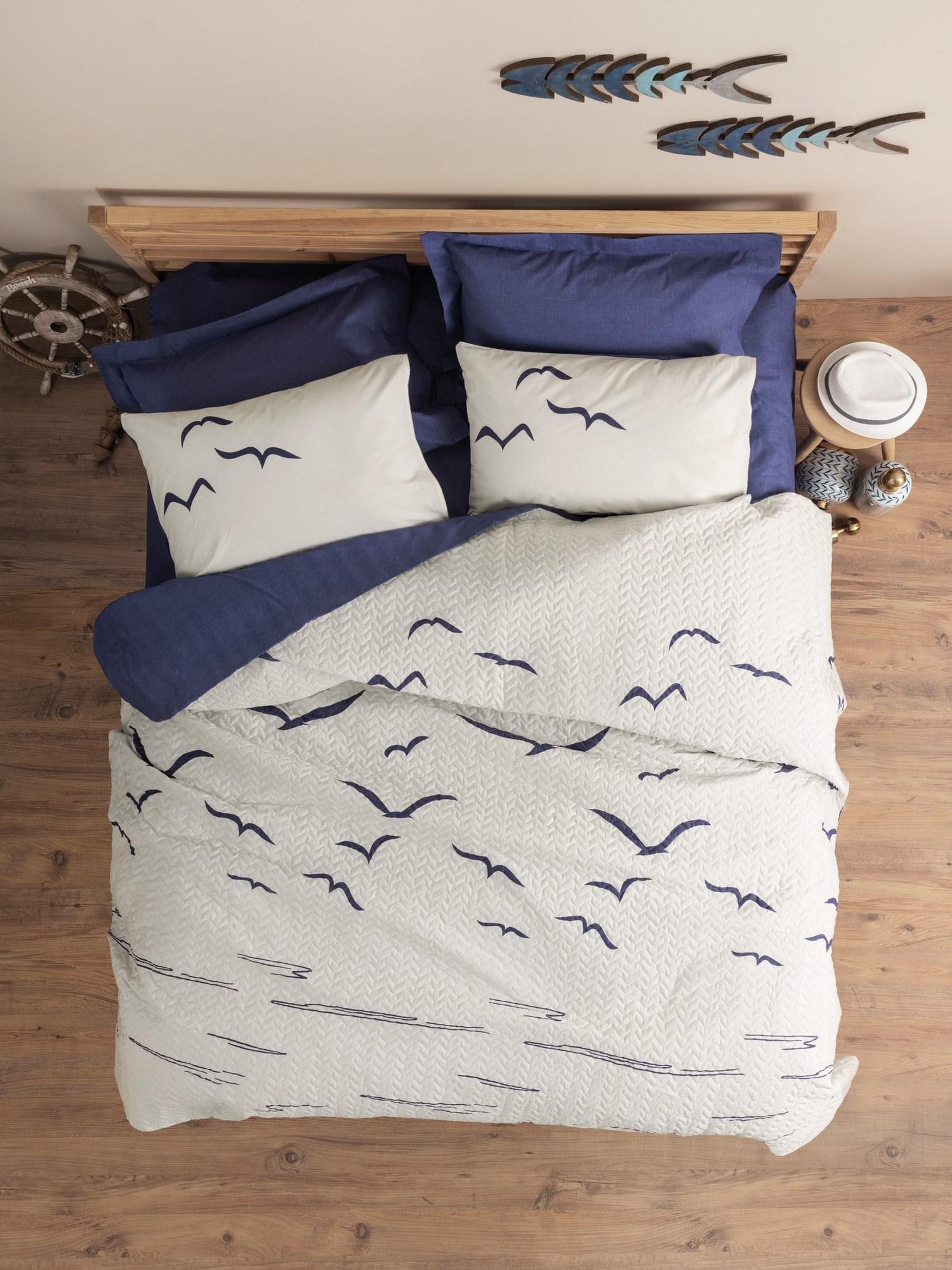 L'essentiel Maison Komplet posteljine Larum, 180x230cm, Bela