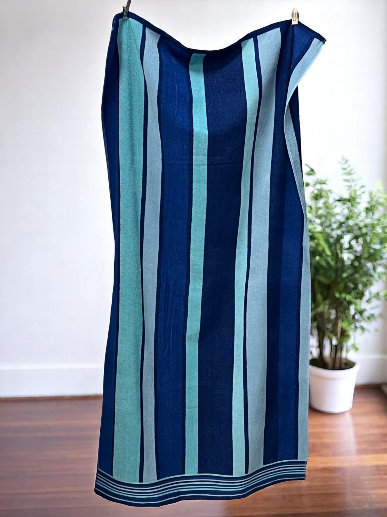 Viktorija Peškir za plažu Ocean Stripe 164X87cm, Plavi