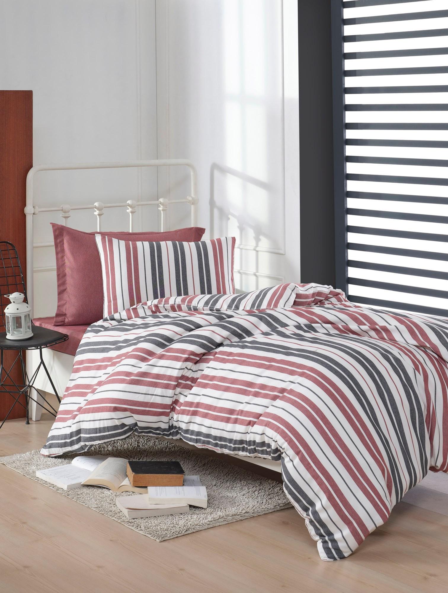 L'essentiel Maison Set Single posteljine Monaco, 140x200cm, Crveni