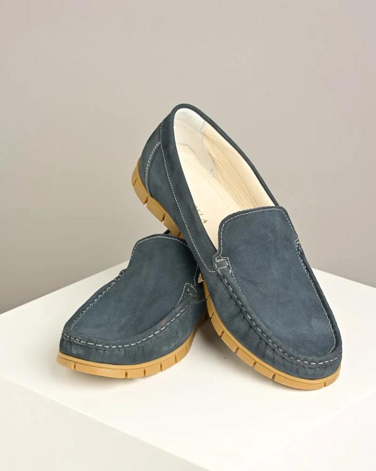 Gazela Muške mokasine 205-017, Teget