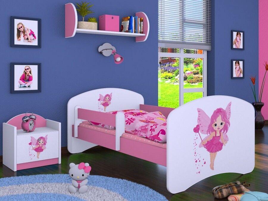 Happy Babies Dečiji krevet Zvončica 160x80cm, Roze-beli