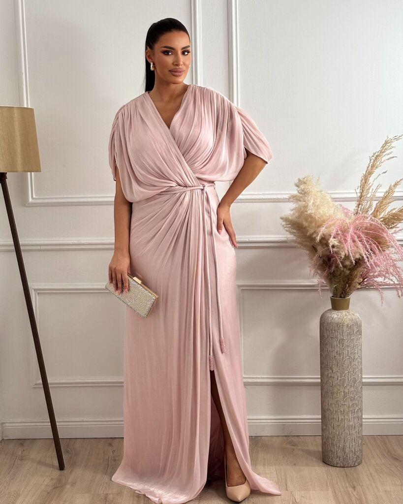 Squareonline Ženska haljina Blush Elegance, Prljavo roze