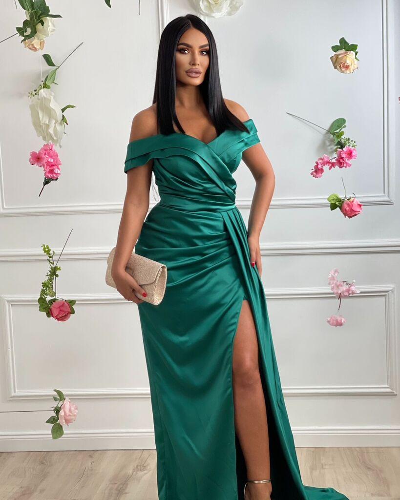 Squareonline Ženska haljina Emerald Grace, Zelena