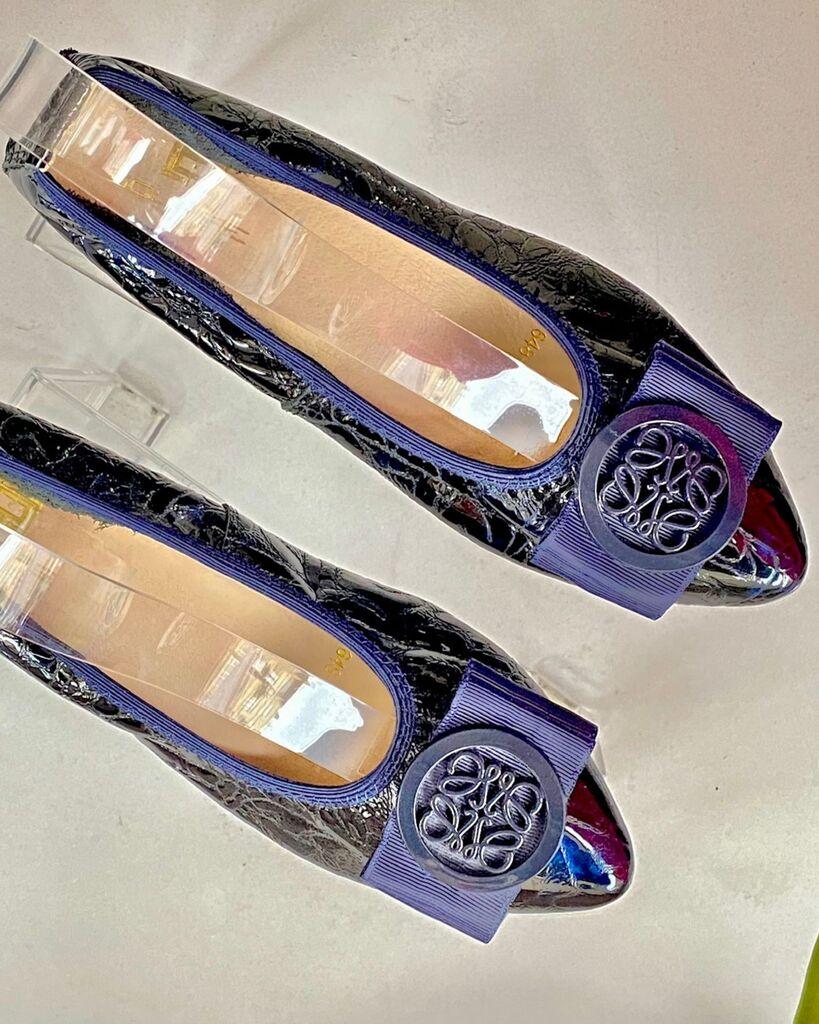 Squareonline Ženske baletanke Navy Glam, Plave