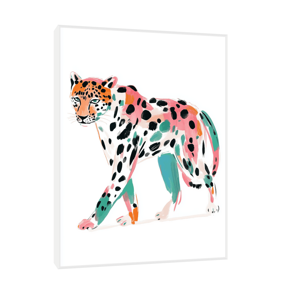 Canvas Slika na platnu Tigar, Sa ramom, 90 x 120 cm, Beli