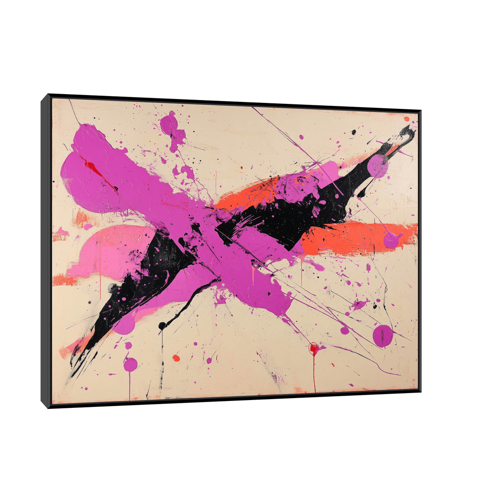 Canvas Slika na platnu Magenta, Sa ramom, 40 x 30 cm, Crni