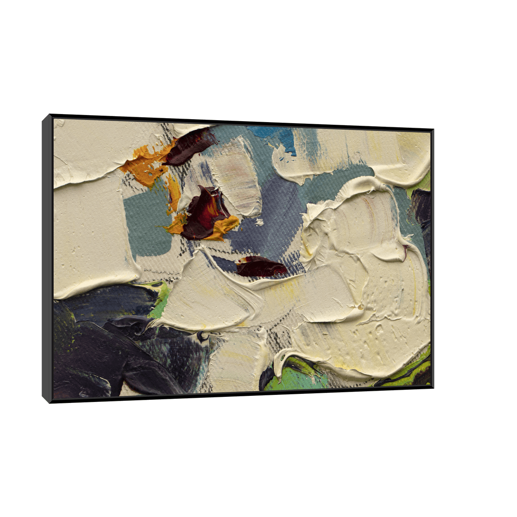 Canvas Slika na platnu Impasto, Sa ramom, 90 x 60 cm, Crni