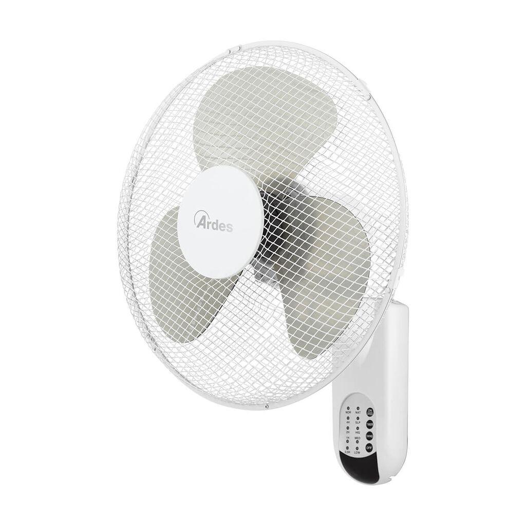 Ardes 5W40RW Zidni ventilator 50W sa daljinskim upravljačem i tajmerom, Beli