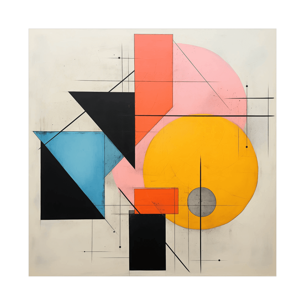 Canvas Slika na platnu Geometrijska harmonija, 50 x 50 cm