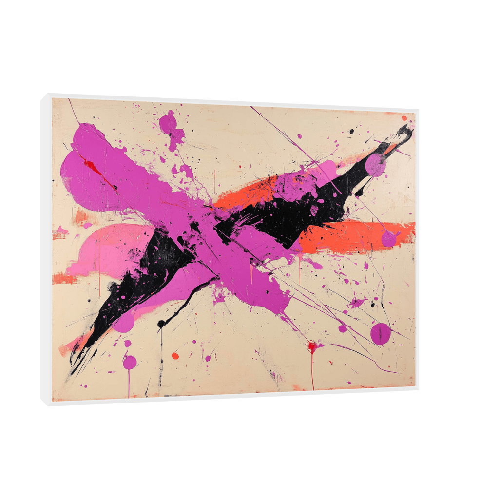 Canvas Slika na platnu Magenta, Sa ramom, 120 x 90 cm, Beli