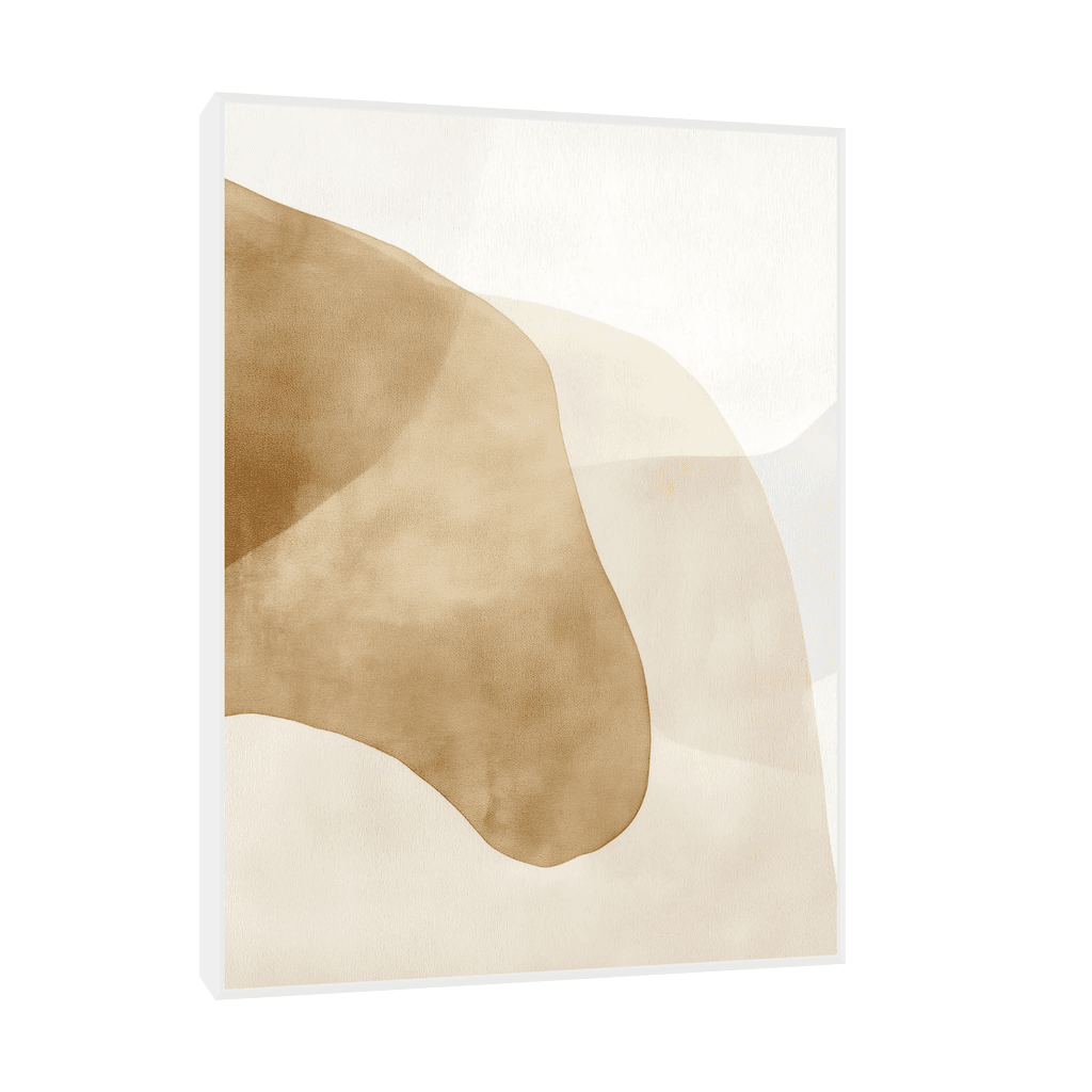 Canvas Slika na platnu Apstraktni formi II, 75x100cm, Sa ramom, Beli