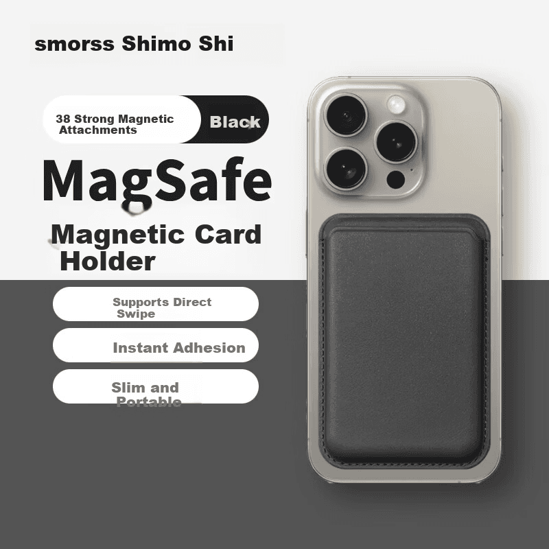 Smorss Nosač kartica za mobilni telefon iPhone 12-17, Crna