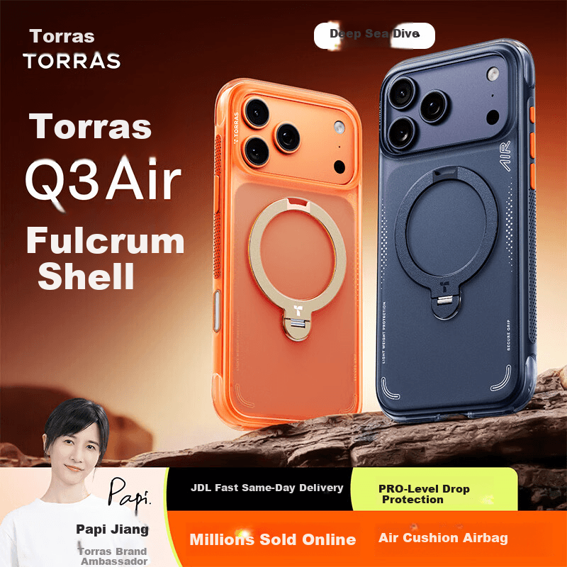 Torras Maska za mobilni telefon IPhone 17 Pro Max, Tamnoplava