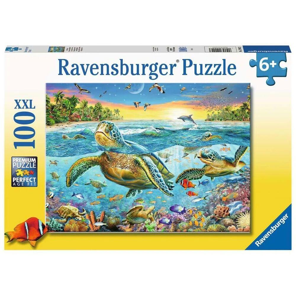 Ravensburger slagalica Plivanje sa kornjačama, 100 delova