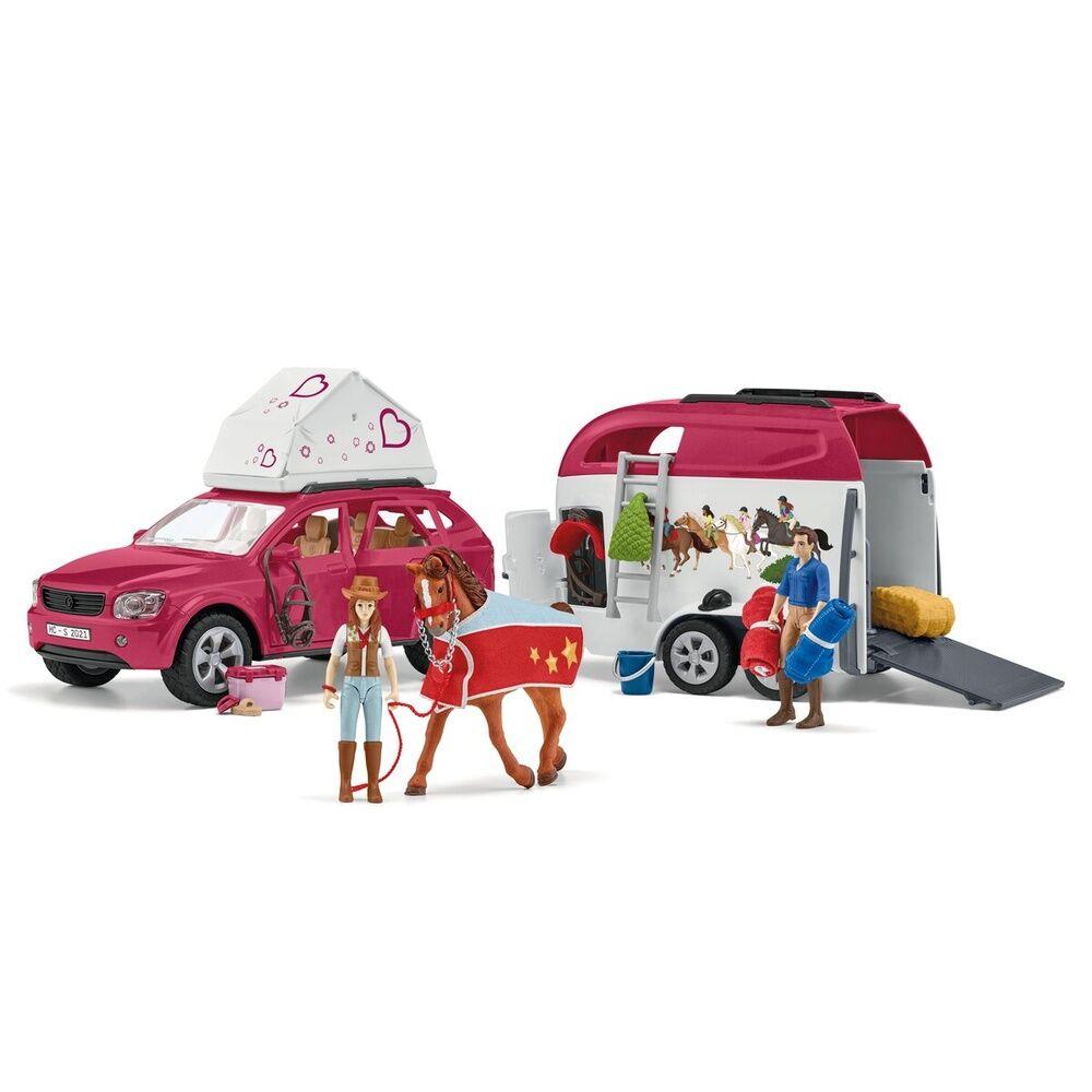 Schleich Igračka Set figurica sa autom i prikolicom
