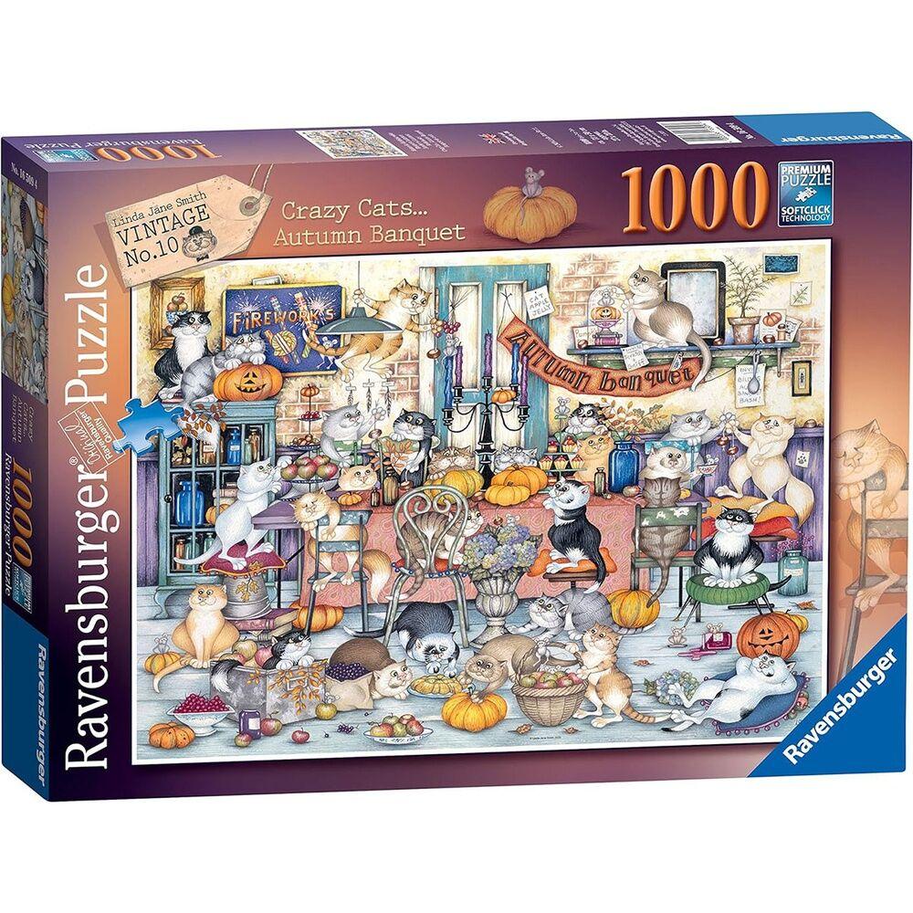 Ravensburger Slagalica Jesenja žurka mačaka, 1000 Delova