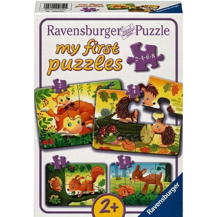 Ravensburger slagalica Zabava sa šumskim životinjama, 2/4/6/8 delova
