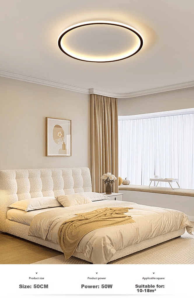 Dengling Plafonska lampa LED, 50 W, Crna