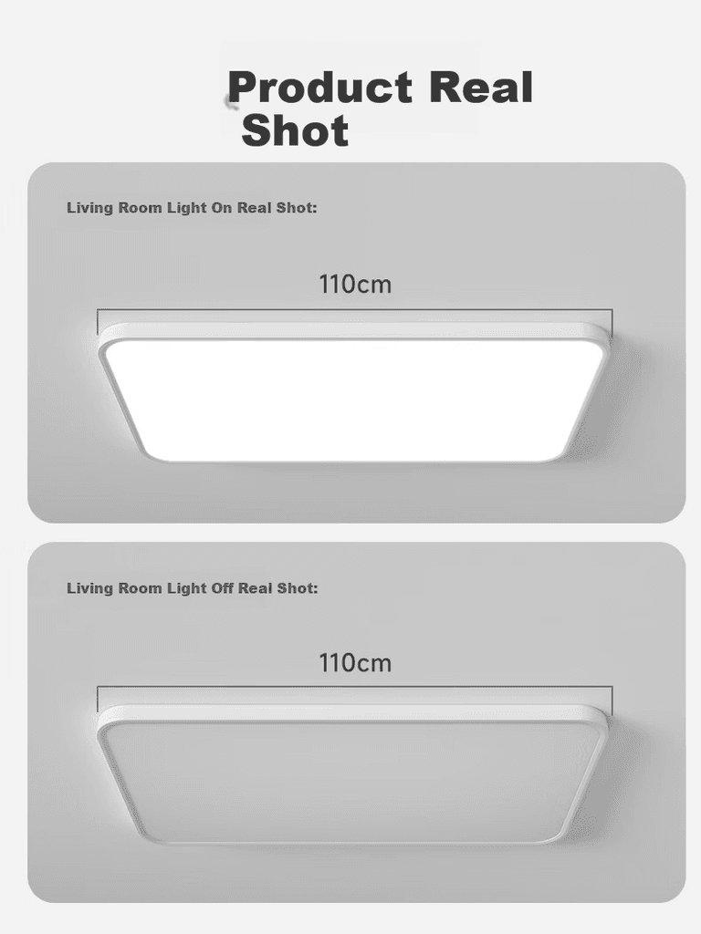 Jiandun Plafonska lampa LED, 120 W, Bela