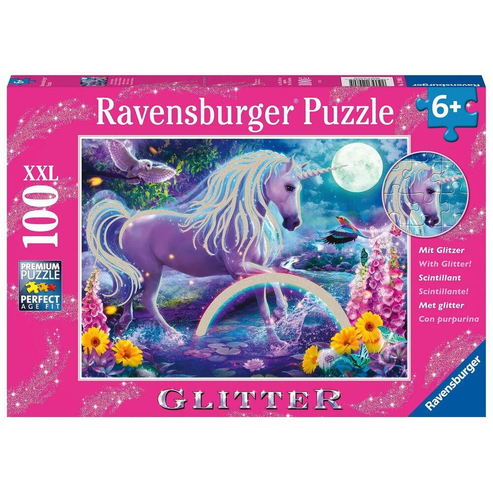 Ravensburger slagalica Јednorog u šljokicama, 100 delova