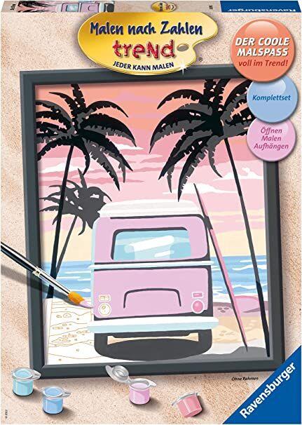 Ravensburger Kreativni set Slikaj po brojevima, Plaža