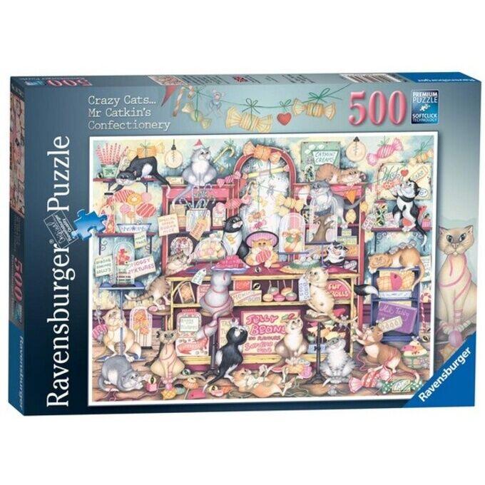 Ravensburger Slagalica Lude mačke, 500 Delova