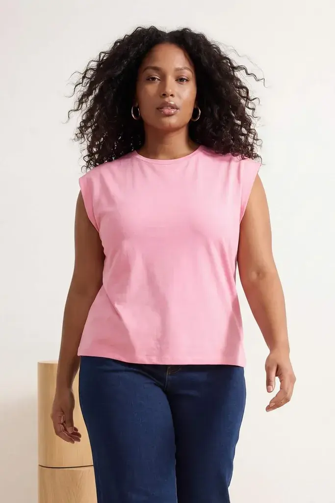 Trendyol Curve Ženska majica TBBSS26BF00013, Roze