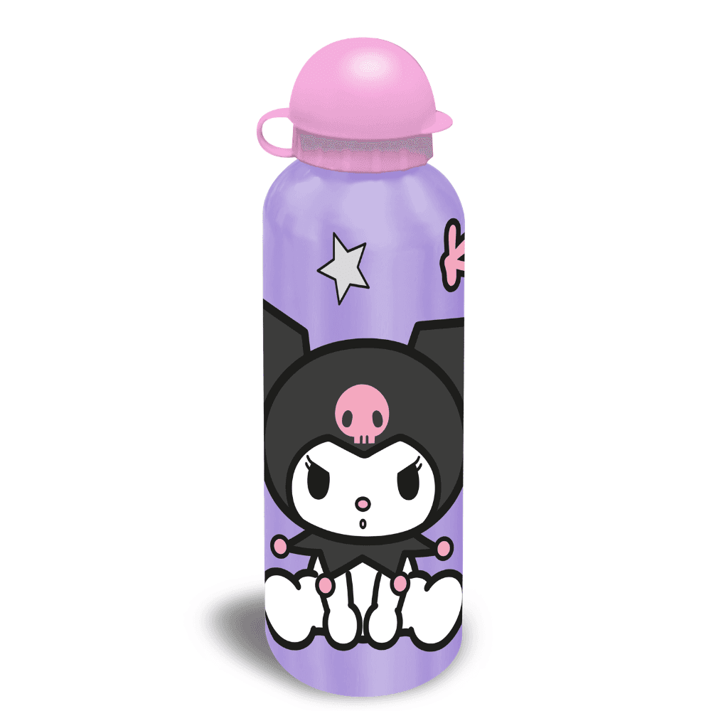 Sanrio Flaša za vodu Kuromi, Alu, 500ml, Šarena