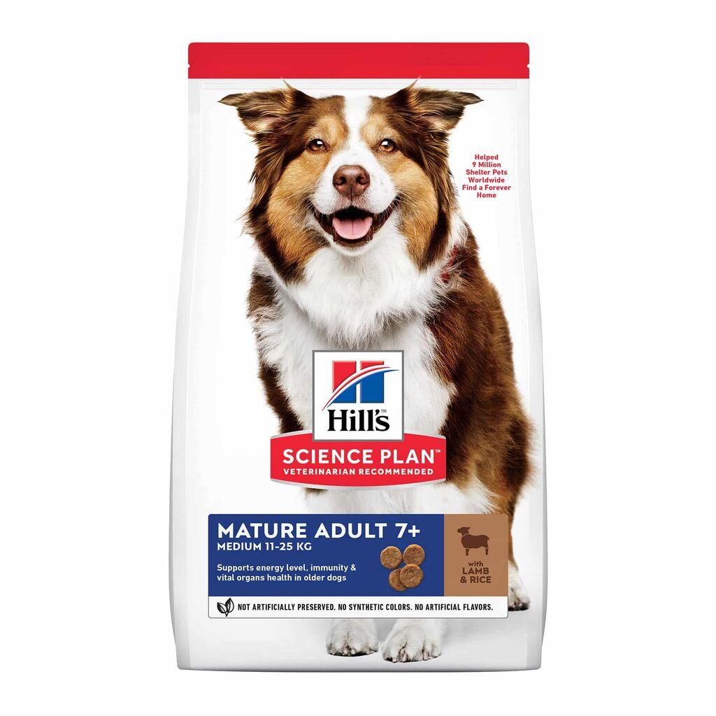 Hill's Science Plan Suva hrana za pse Dog Medium Mature, Jagnjetina i pirinač, 14kg