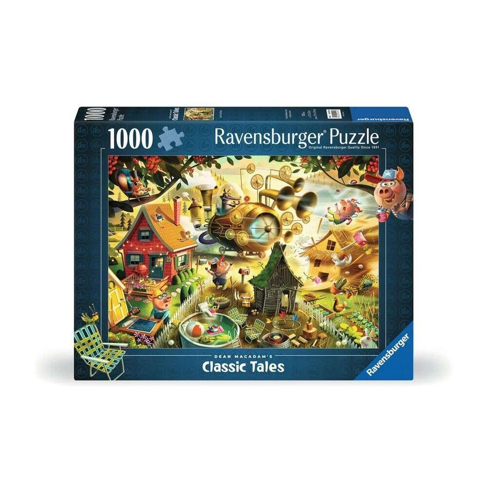 Ravensburger slagalica Pazite na male prasiće, 1000 delova