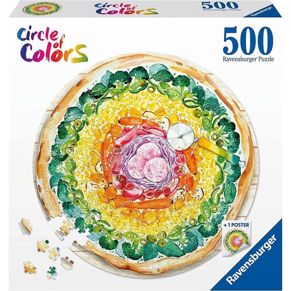 Ravensburger Slagalica Krug boja - pizza, 500 Delova