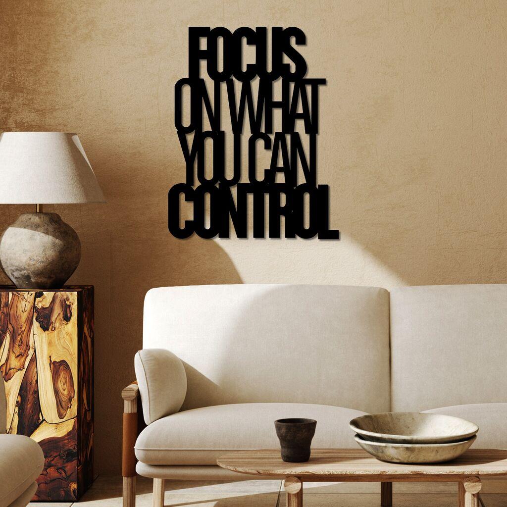 Wallity Zidna dekoracija Focus Control, 40 x 49 cm,  Crna