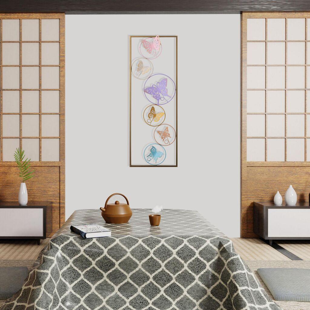 Wallity Zidna dekoracija Dream - 2, 32 x 5 x 90 cm,  Zlatne boje