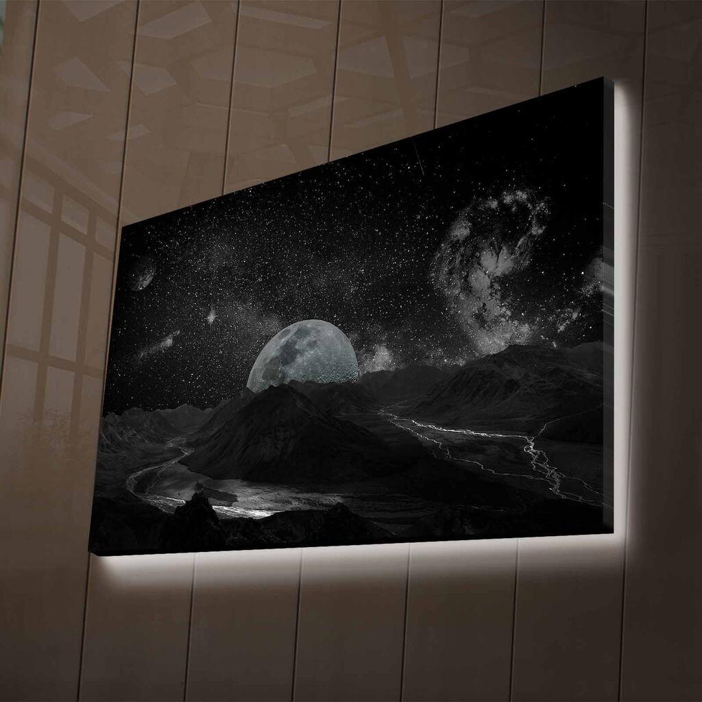 Wallity Zidna LED dekoracija NASA-026, 70 x 100 cm, Šarena