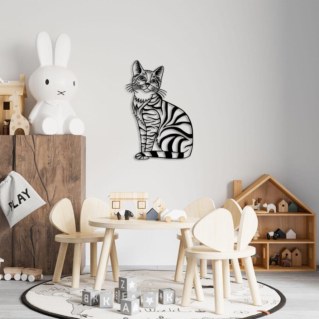 Wallity Zidna dekoracija Cat - 310, 46 x 68 cm,  Crna