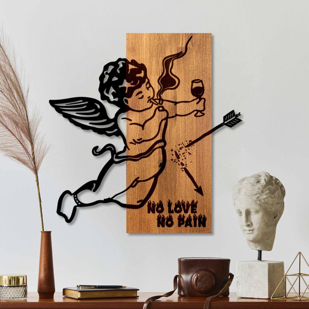 Wallity Zidna dekoracija Wine & Eros, 57 x 58 x 3 cm,  Smeđa