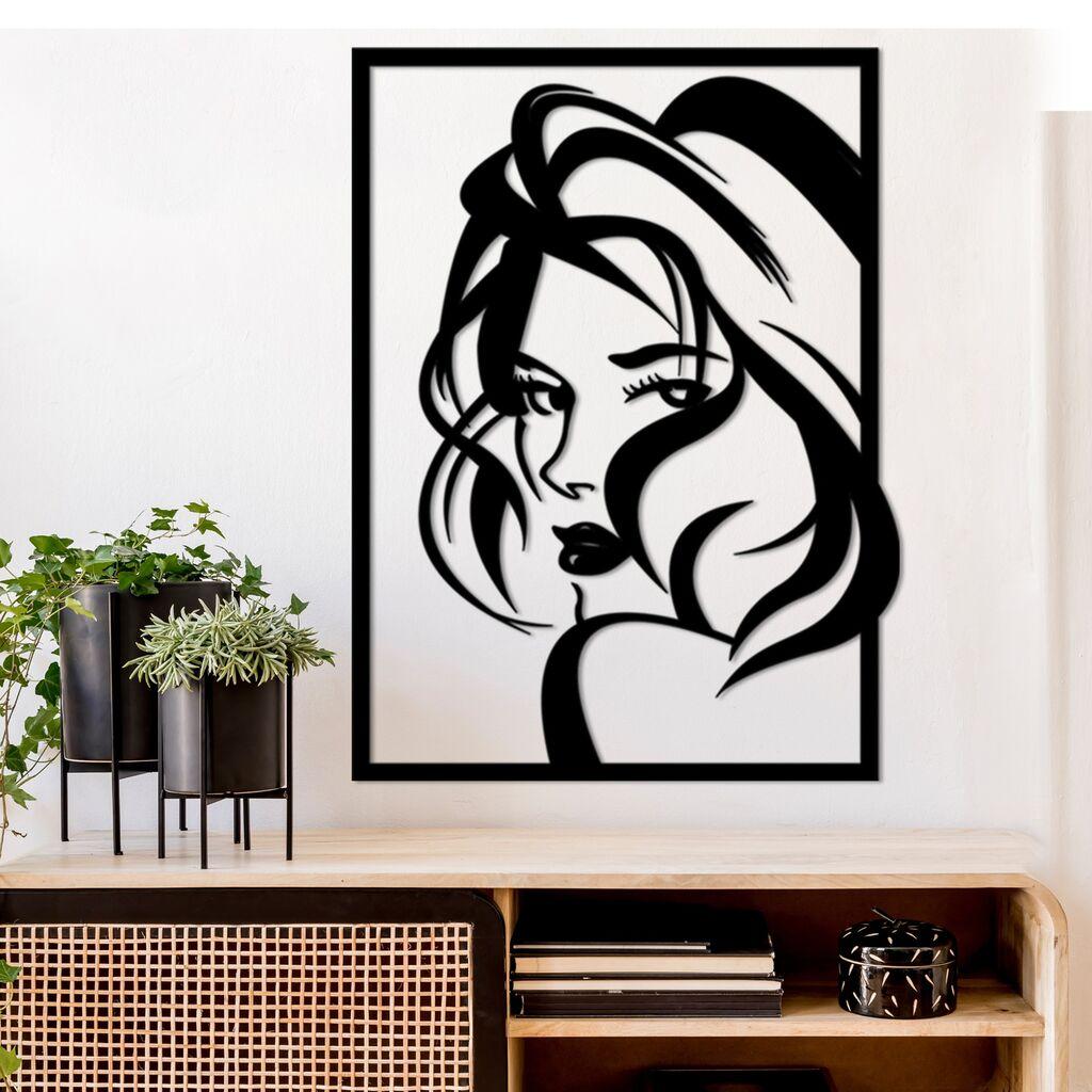 Wallity Zidna dekoracija Look, 56 x 41 cm,  Crna