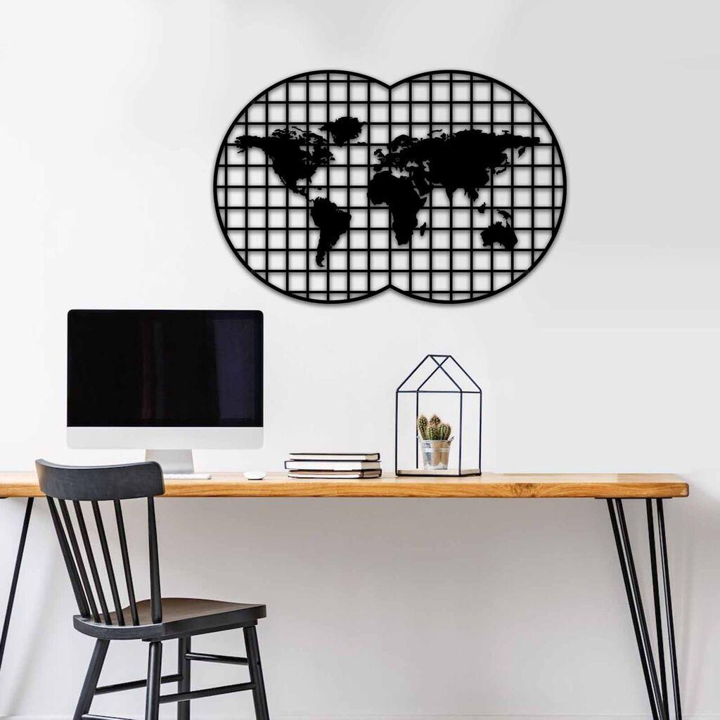 Wallity Zidna dekoracija MT - 020, 74 x 49 cm,  Crna