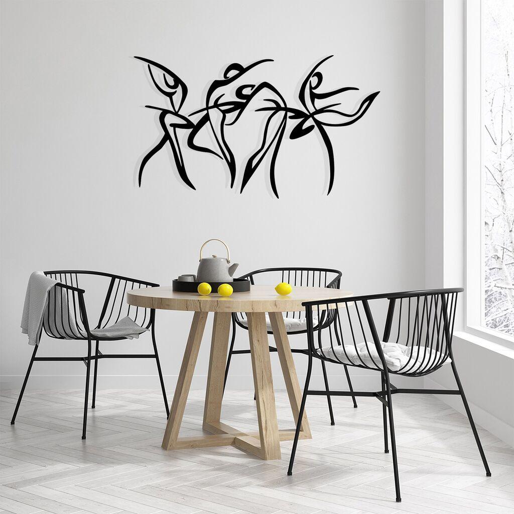 Wallity Zidna dekoracija Felicita M, 97 x 56,5 cm,  Crna