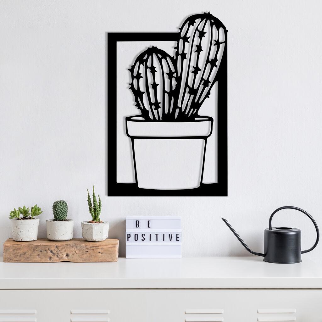 Wallity Zidna dekoracija Kajmer, 27 x 41 cm,  Crna