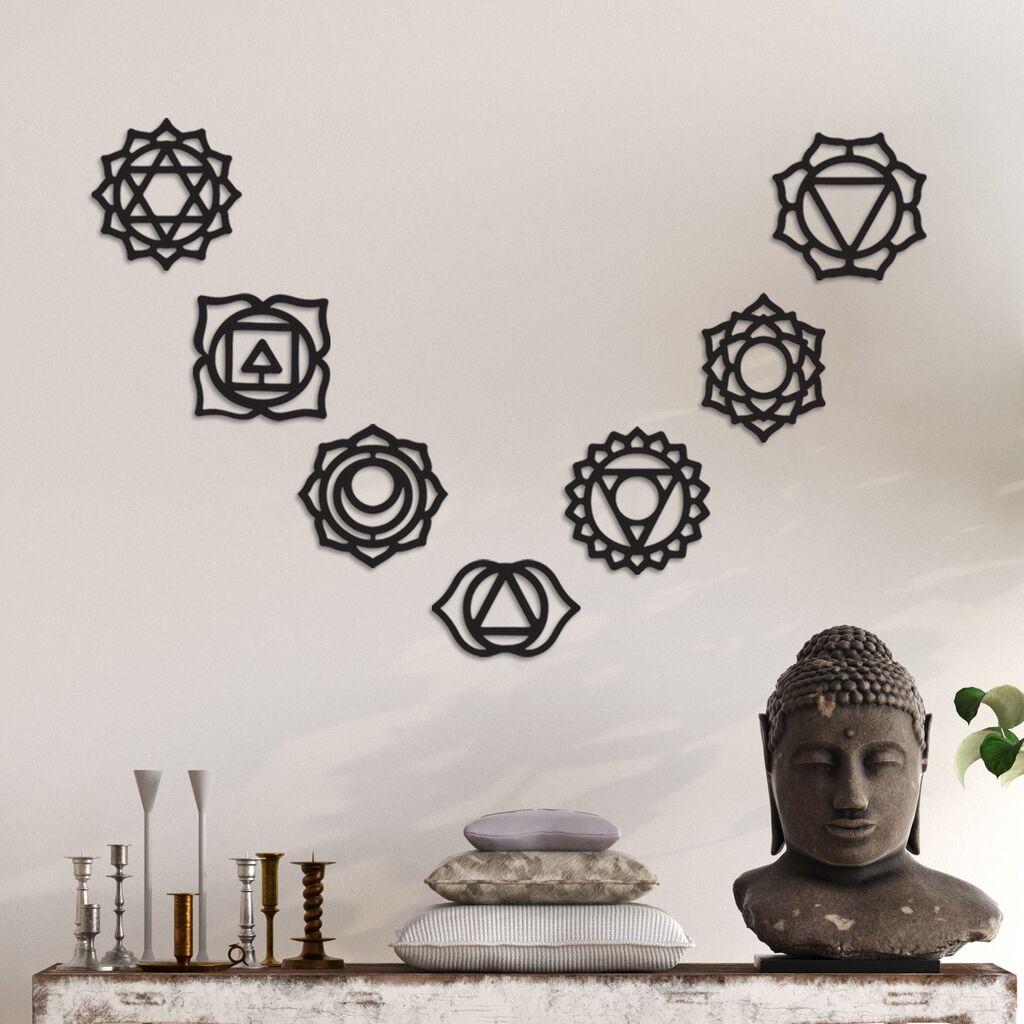 Wallity Zidna dekoracija Simbolo-1, 10 x 6 cm,  Crna