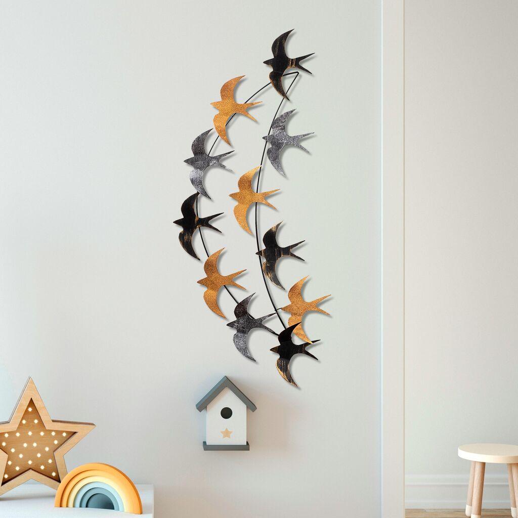 Wallity Zidna dekoracija Flight 3, 50 x 100 x 5 cm,  Šarena