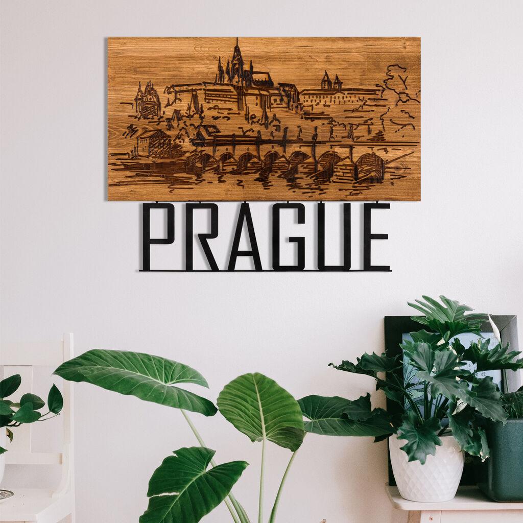 Wallity Zidna dekoracija Prague, 58 x 42 cm,  Crna