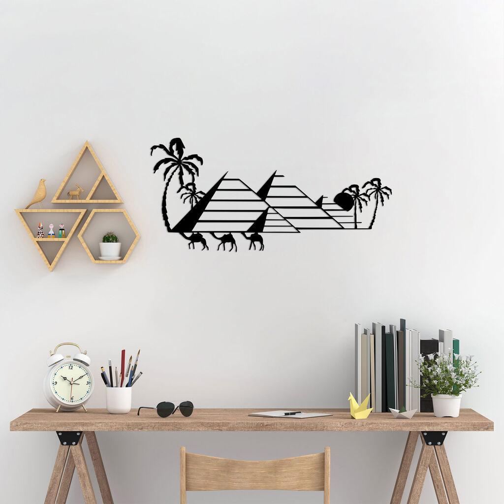 Wallity Zidna dekoracija Egyptian - 482, 33 x 70 cm,  Crna