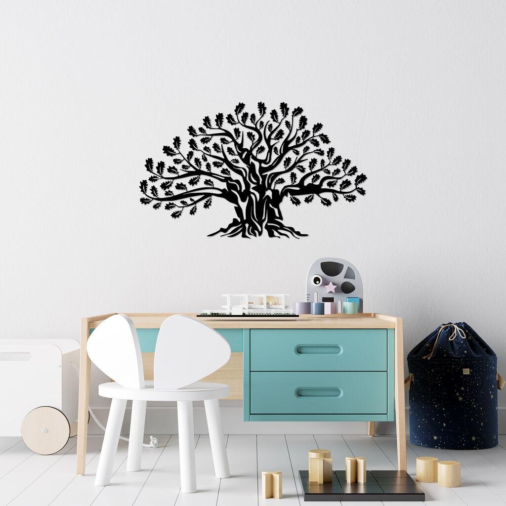 Wallity Zidna dekoracija Monumental Tree 17, 42 x 70 cm,  Crna