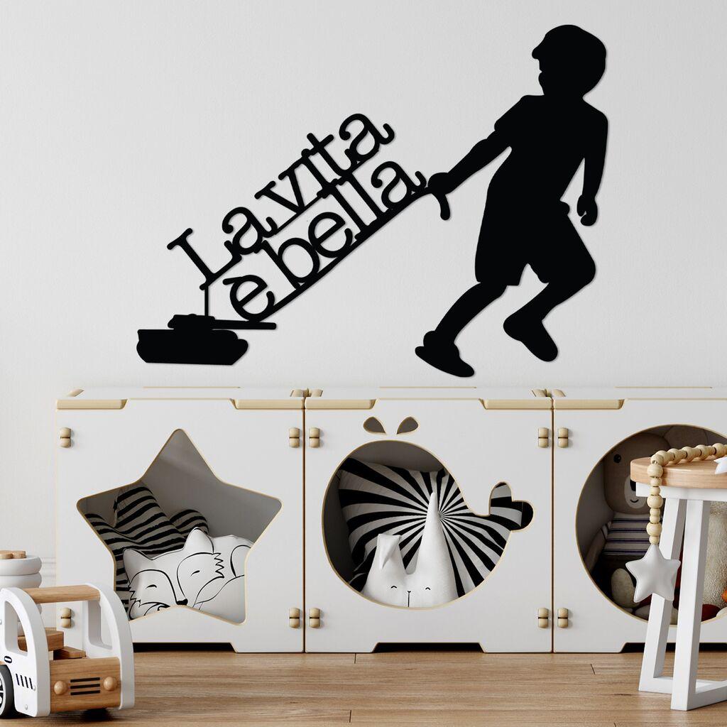 Wallity Zidna dekoracija Vita E Bella 2, 56 x 42 cm,  Crna