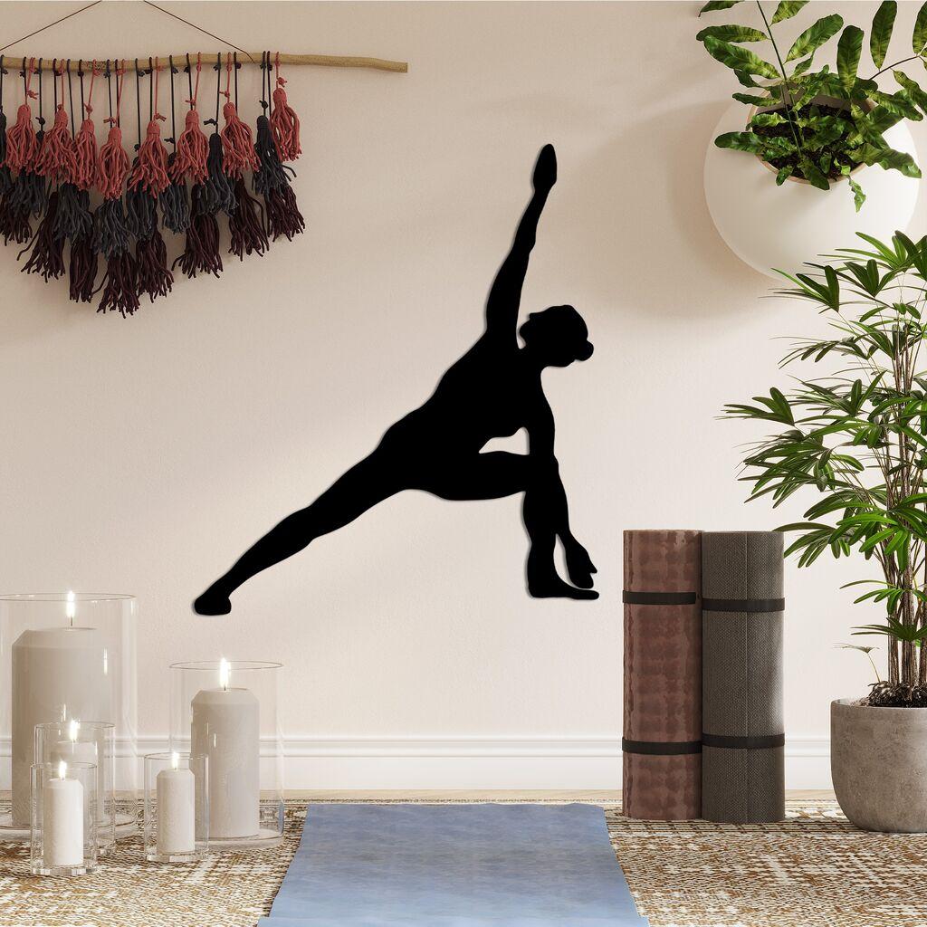 Wallity Zidna dekoracija Yoga 13, 47 x 55 cm,  Crna