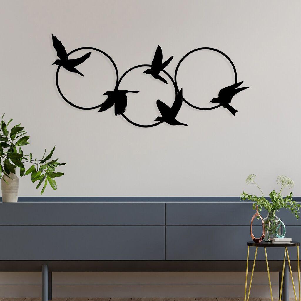 Wallity Zidna dekoracija Tranquila, 68,5 x 32,5 cm,  Crna