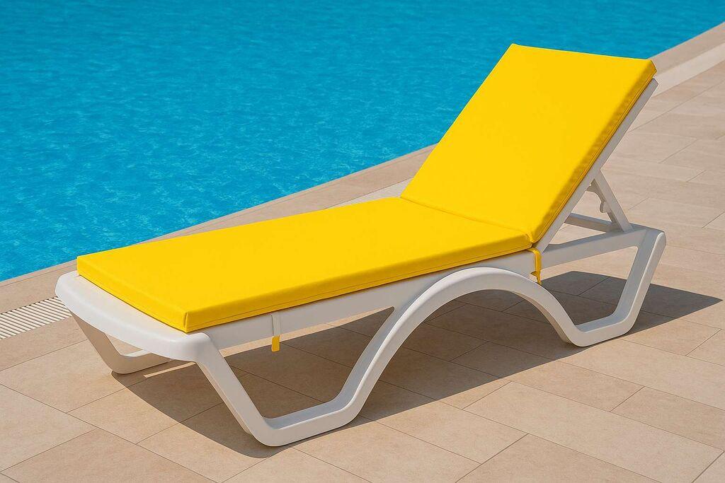 Atelier del Sofa Jastuk za ležaljku Sunny, 100x60x80 cm, Žuti